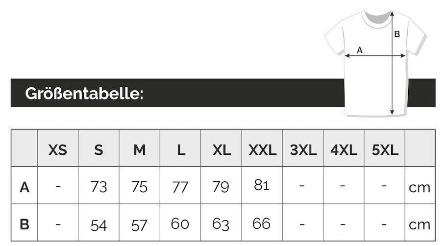 Größentabelle Classic Unisex