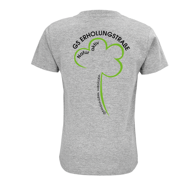 T-Shirt ERWACHSENE | "GS Erholungsstrasse 2-seitig" - graumeliert